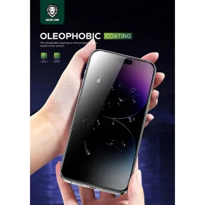 محافظ صفحه نمایش حریم خصوصی گرین لاین مدل 9H Steve privacy مناسب برای گوشی موبایل اپل iphone 15 pro
