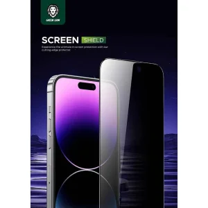 محافظ صفحه نمایش حریم خصوصی گرین لاین مدل 9H Steve privacy مناسب برای گوشی موبایل اپل iphone 15 pro