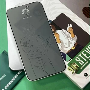 محافظ صفحه نمایش حریم شخصی گرین لاین مدل 9H Steve Privacy مناسب برای گوشی موبایل اپل iPhone 16e/ 13 Pro/ 13