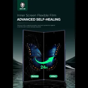 محافظ صفحه نمایش حریم شخصی گرین لاین مدل Fold Pri Protection Pack مناسب برای گوشی موبایل سامسونگ Galaxy Z Fold 7