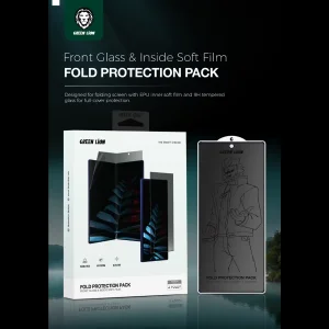 محافظ صفحه نمایش حریم شخصی گرین لاین مدل Fold Pri Protection Pack مناسب برای گوشی موبایل سامسونگ Galaxy Z Fold 7