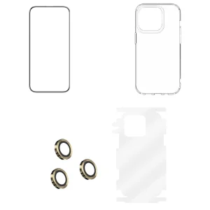 محافظ صفحه نمایش گرین مدل 4in1 مناسب برای گوشی موبایل اپل iPhone 14 Pro Max به همراه محافظ پشت گوشی و محافظ لنز و کاور