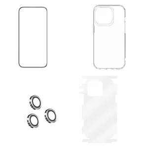 محافظ صفحه نمایش گرین مدل 4in1 مناسب برای گوشی موبایل اپل iPhone 14 Pro Max به همراه محافظ پشت گوشی و محافظ لنز و کاور