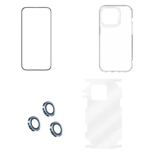 محافظ صفحه نمایش گرین مدل 4in1 مناسب برای گوشی موبایل اپل iPhone 14 Pro Max به همراه محافظ پشت گوشی و محافظ لنز و کاور