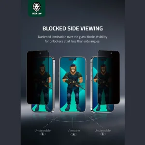 محافظ صفحه نمایش گرین لاین مدل 3D GN3DSFPY14P مناسب برای گوشی موبایل اپل iPhone 14 Pro
