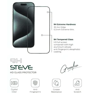 محافظ صفحه نمایش گرین لاین مدل 9H STEVE مناسب برای گوشی موبایل اپل IPhone 14 pro max