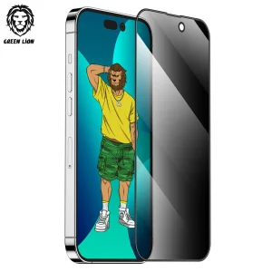 محافظ صفحه نمایش حریم شخصی گرین مدل Silicone Privacy-HD Plus مناسب برای گوشی موبایل اپل iPhone 14 Pro Max