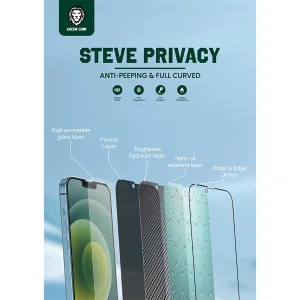 محافظ صفحه نمایش حریم شخصی گرین مدل Steve-Privacy مناسب برای گوشی موبایل اپل iPhone 11 / XR