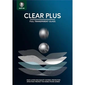 محافظ صفحه نمایش گرین مدل 3d silicon plus مناسب برای گوشی موبایل اپل iphone 16 pro max