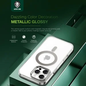 کاور گرین لاین مدل GNMTMG16PMTI مناسب برای گوشی موبایل اپل iPhone 16 Pro Max
