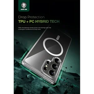 کاور گرین لاین مدل GNMGCRS25UCL مناسب برای گوشی موبایل سامسونگ Galaxy S25 Ultra