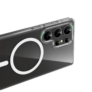 کاور گرین لاین مدل crystal clear magsafe مناسب برای گوشی موبایل سامسونگ Galaxy S25 Ultra