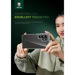 کاور گرین لاین مدل Crystal Clear مناسب برای گوشی موبایل سامسونگ Galaxy S25 Ultra
