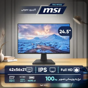 مانیتور 24.5 اینچ ام اس آی مدل PRO MP252
