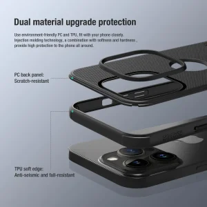 کاور نیلکین مدل (Super Frosted Shield Pro (Logo cutout مناسب برای گوشی موبایل اپل IPhone 14 Pro Max