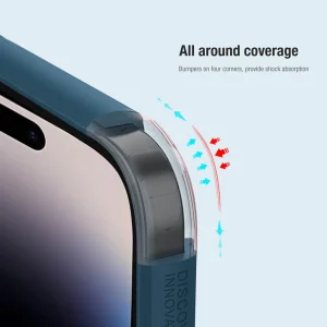 کاور نیلکین مدل (Super Frosted Shield Pro (Logo cutout مناسب برای گوشی موبایل اپل IPhone 14 Pro Max