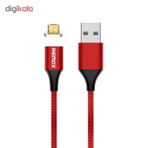 کابل تبدیل مغناطیسی USB به microUSB ریمکس مدل RC-200 طول 1 متر