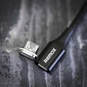 کابل تبدیل مغناطیسی USB به microUSB ریمکس مدل RC-200 طول 1 متر
