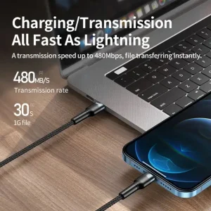 کابل تبدیل USB-C به لایتنینگ ریمکس مدل RC-171 طول 1 متر