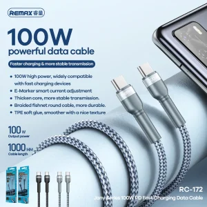 کابل USB-C ریمکس مدل RC-172 طول 1 متر