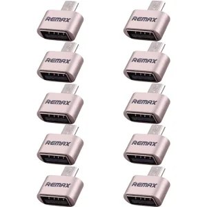 مبدل OTG microUSB ریمکس مدل 067 بسته 10 عددی