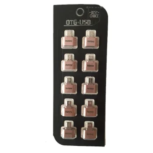 مبدل OTG microUSB ریمکس مدل 067 بسته 10 عددی