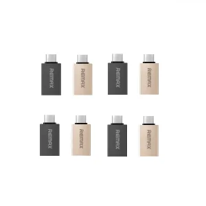 مبدل OTG USB 3.0 به USB-C ریمکس مدل CHOICE3837 بسته 8 عددی