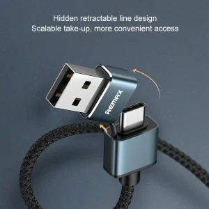 کابل تبدیل USB/USB-C به USB-C / لایتنینگ ریمکس مدل RC-020T طول 1 متر
