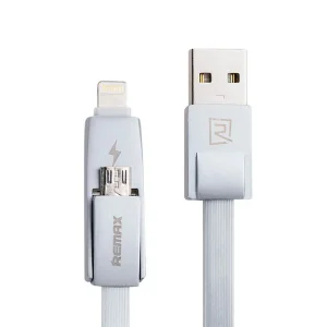 کابل تبدیل USB به microUSB/لایتنینگ ریمکس مدل RC_042 طول 1 متر