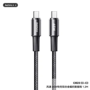 کابل تبدیل USB-C ریمکس مدل SUPER FAST CHARGE- 65W طول 1.2 متر