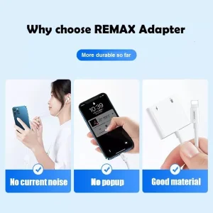 مبدل لایتنینگ به AUX/ لایتنینگ ریمکس مدل LA12