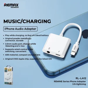 مبدل لایتنینگ به AUX/ لایتنینگ ریمکس مدل LA12