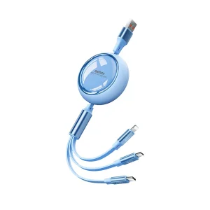 کابل تبدیل USB به USB-C / لایتنینگ / Micro USB ریمکس مدل RC-C029 طول 1.2 متر