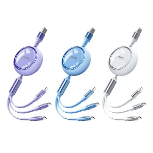 کابل تبدیل USB به USB-C / لایتنینگ / Micro USB ریمکس مدل RC-C029 طول 1.2 متر