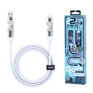 کابل تبدیل USB / USB-C به لایتنینگ / USB-C ریمکس مدل CB18 طول 1.2 متر