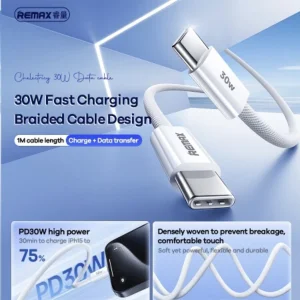 کابل USB-C ریمکس مدل RC-C010 طول 1 متر