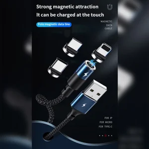 کابل تبدیل USB به لایتنینگ ریمکس مدل Smart ZIGIE10_2i مگنتی طول 1.2 متر