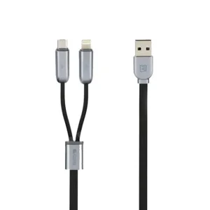 کابل تبدیل USB به microUSB/لایتنینگ ریمکس مدل RC طول 1.5 متر