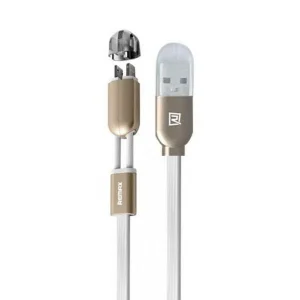 کابل تبدیل USB به microUSB/لایتنینگ ریمکس مدل RC طول 1.5 متر