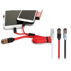 کابل تبدیل USB به microUSB/لایتنینگ ریمکس مدل RC طول 1.5 متر