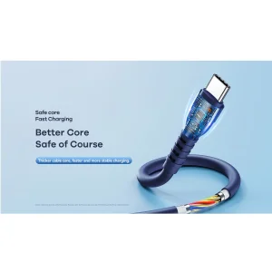 کابل USB-C ریمکس مدل 65W RC_C022 طول 0.3 متر