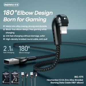 کابل تبدیل USB به لایتنینگ ریمکس مدل RC-177i طول 1 متر