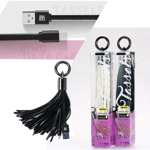 کابل تبدیل USB به MicroUSB ریمکس مدل RING طول 0.15 متر