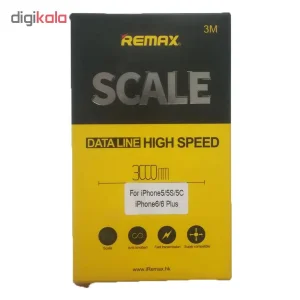 کابل تبدیل USB به لایتنینگ ریمکس مدل scale طول 3 متر