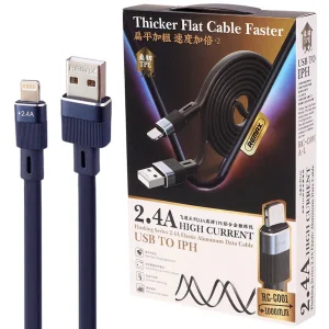 کابل تبدیل USB به لایتنینگ ریمکس مدل RRC-C001A-L 2.4A طول 1 متر
