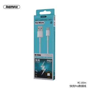 کابل تبدیل USB به MicroUsb ریمکس مدل RC-163m طول 1 متر