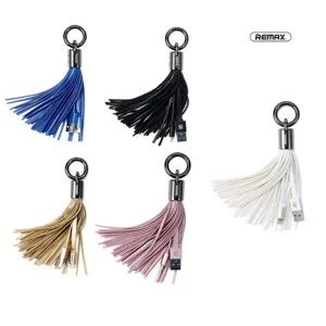 کابل تبدیل USB به MicroUSB ریمکس مدل Tassels طول 0.08 متر