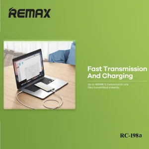 کابل تبدیل USB به USB-C ریمکس مدل RC-198a 5A طول 1 متر