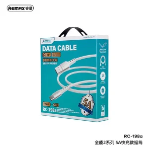 کابل تبدیل USB به USB-C ریمکس مدل RC-198a 5A طول 1 متر