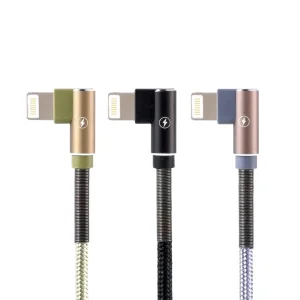 کابل تبدیل USB به لایتنینگ ریمکس مدل Ranger-90 degree طول 1 متر